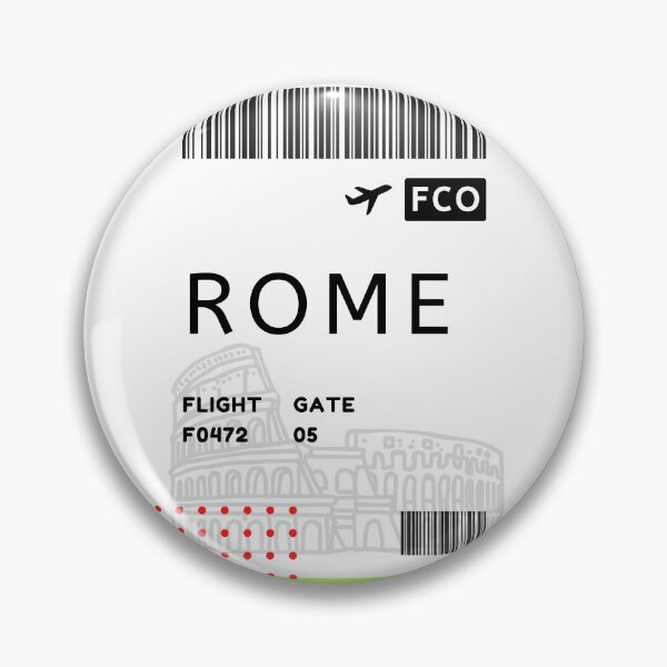 Item preview, ROME, ITALY Plane ticket designed and sold by Rocky Designs.