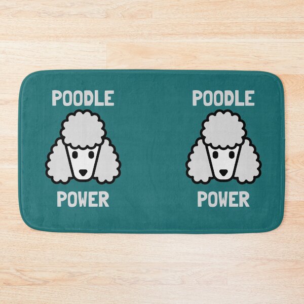 Item preview, Poodle Power - White designed and sold by kookycomet.