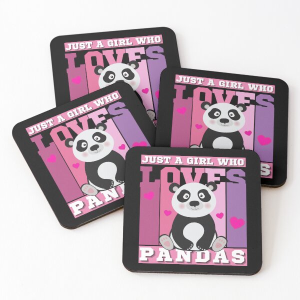 Item preview, Just A Girl Who Loves Pandas, Funny Kids Gift Idea, Fun Gift For Panda Lover designed and sold by Sun Sand & Sea Art.