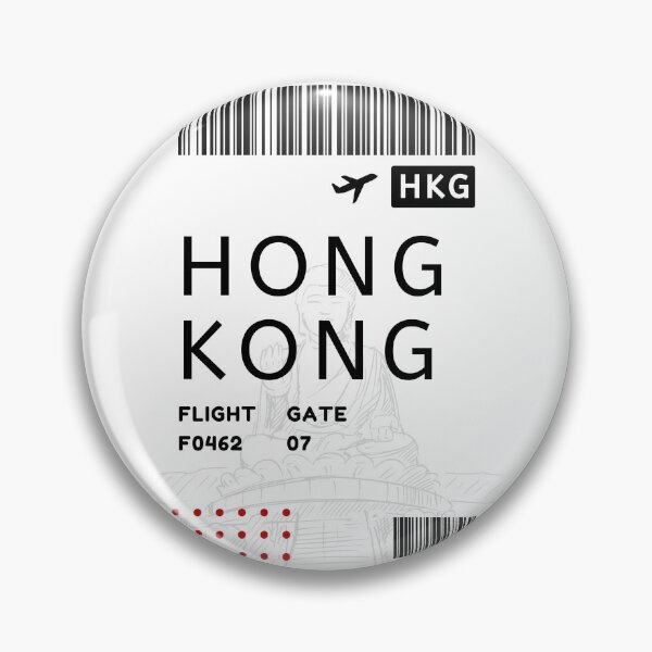 Item preview, HONG KONG, CHINA Plane ticket designed and sold by Rocky Designs.