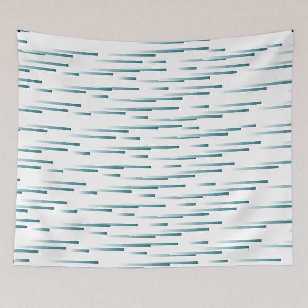 Item preview, Aqua and White Gradient Motion Stripe Pattern - Krylon 2022 Color of the Year Satin Rolling Surf designed and sold by ColorOfTheYears.