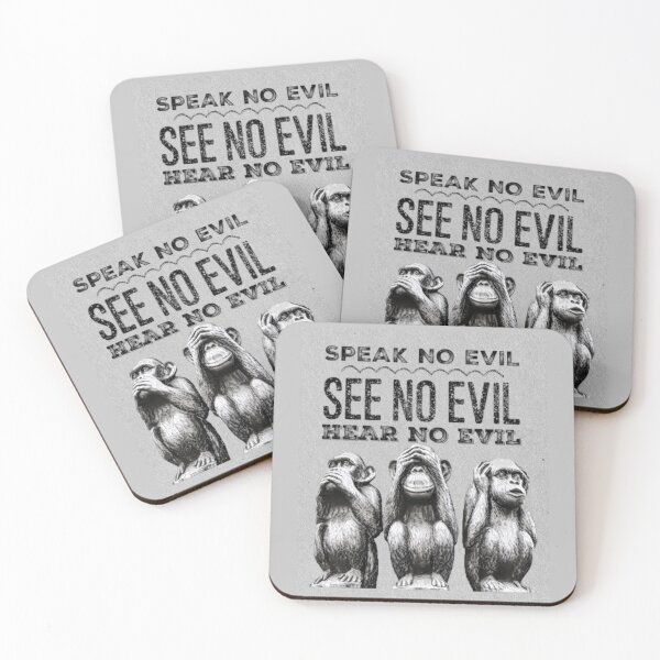 Item preview, The three wise monkeys - Speak no evil,see no evil,hear no evil designed and sold by FeeLnLivE.