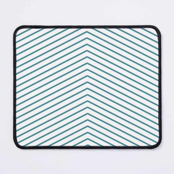 Item preview, Aqua and White Minimal Chevron Pattern - Krylon 2022 Color of the Year Satin Rolling Surf designed and sold by ColorOfTheYears.