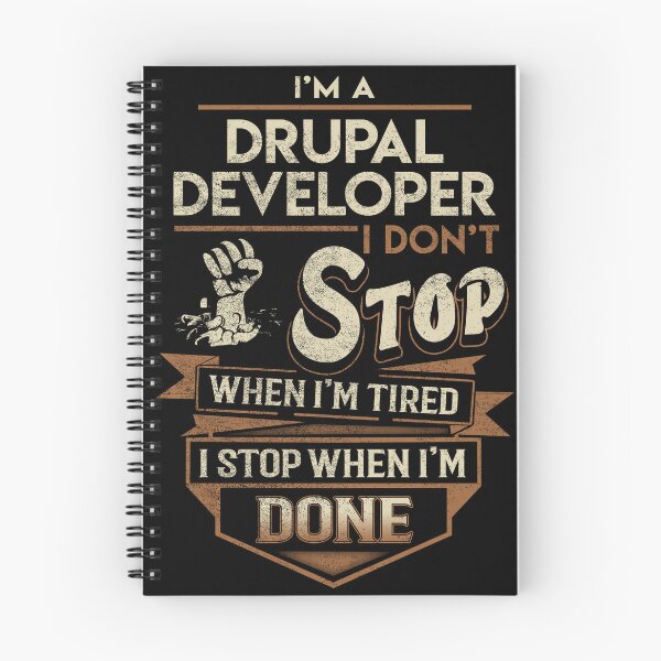 Item preview, Drupal Developer T Shirt - I Stop When Done Job Gift Item Tee designed and sold by natalinedk.