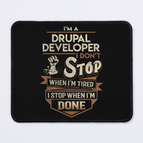 Item preview, Drupal Developer T Shirt - I Stop When Done Job Gift Item Tee designed and sold by natalinedk.