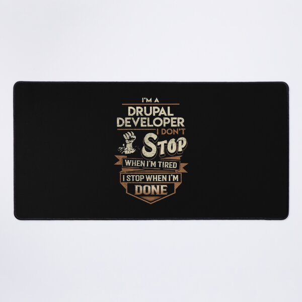 Item preview, Drupal Developer T Shirt - I Stop When Done Job Gift Item Tee designed and sold by natalinedk.