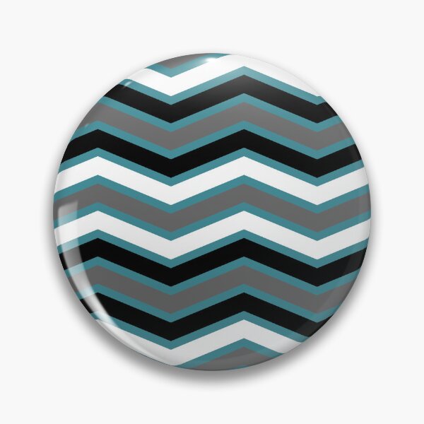 Item preview, Aqua Gray Black White Chevron Stripe Pattern - Krylon 2022 Color of the Year Satin Rolling Surf designed and sold by ColorOfTheYears.
