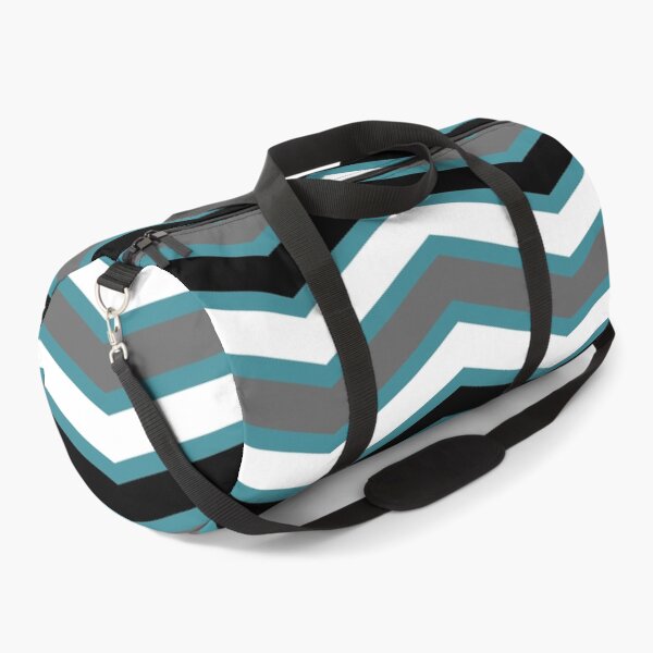 Artikelvorschau, Aqua Gray Black White Chevron Stripe Pattern - Krylon 2022 Color of the Year Satin Rolling Surf entworfen und verkauft von ColorOfTheYears.
