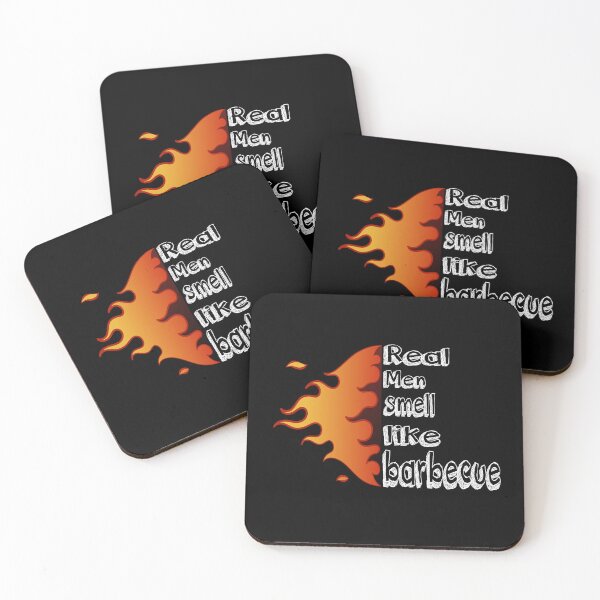 Item preview, real men smell like barbecue funny designed and sold by saidaone.