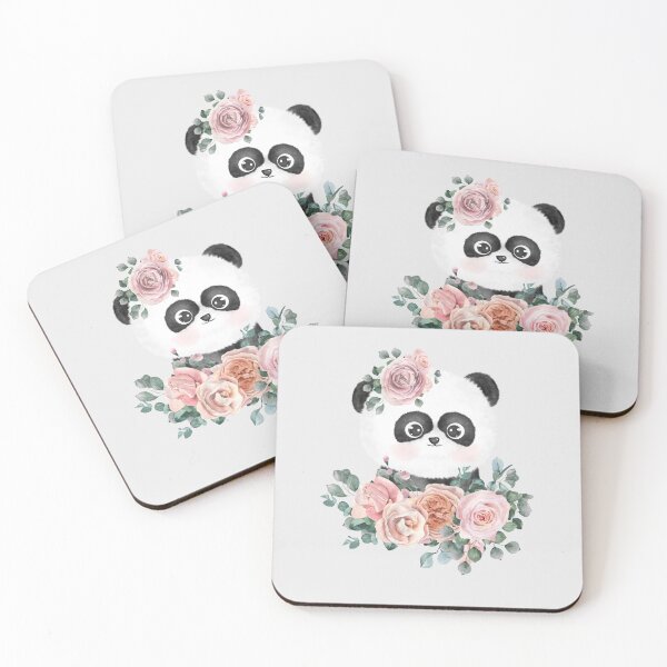 Item preview, Panda With Flowers designed and sold by RheaRealm.
