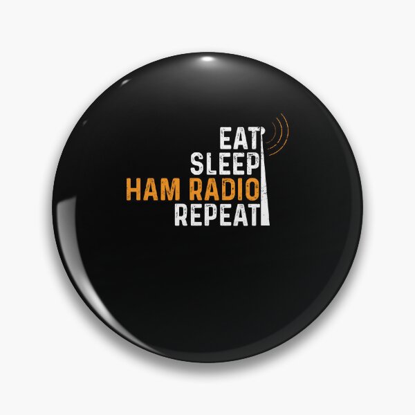 Item preview, Eat Sleep Ham Radio Repeat Funny Amateur Operator Ham Radio designed and sold by Quickhappy.