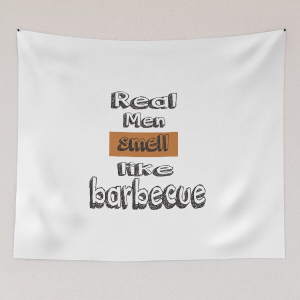 Item preview, funny real men smell like barbecue  designed and sold by saidaone.
