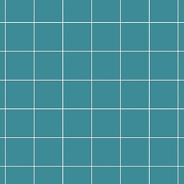 Imagen de la obra Aqua and White Minimal Square Grid Pattern 2 - Krylon 2022 Color of the Year Satin Rolling Surf de ColorOfTheYears