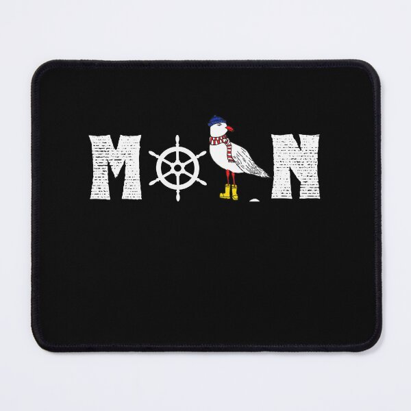 Item preview, Moin with seagull and steering wheel North Sea Baltic Sea Maritime Style designed and sold by der-faun.