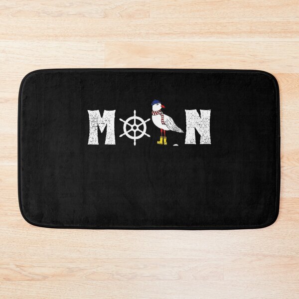 Item preview, Moin with seagull and steering wheel North Sea Baltic Sea Maritime Style designed and sold by der-faun.