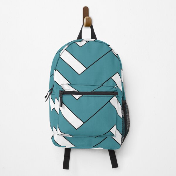 Item preview, Aqua Black White Minimal Zig-zag Stripe Pattern - Krylon 2022 Color of the Year Satin Rolling Surf designed and sold by ColorOfTheYears.