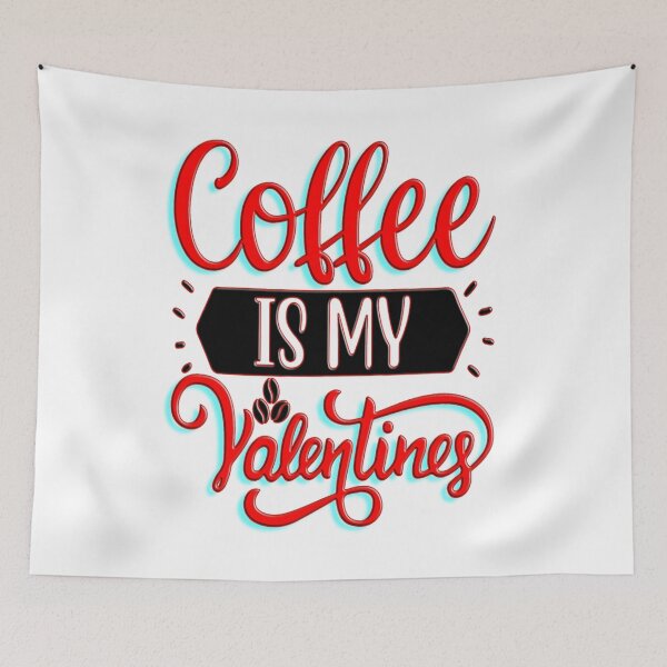 Item preview, Coffee is my true valentine designed and sold by hossam ayed.