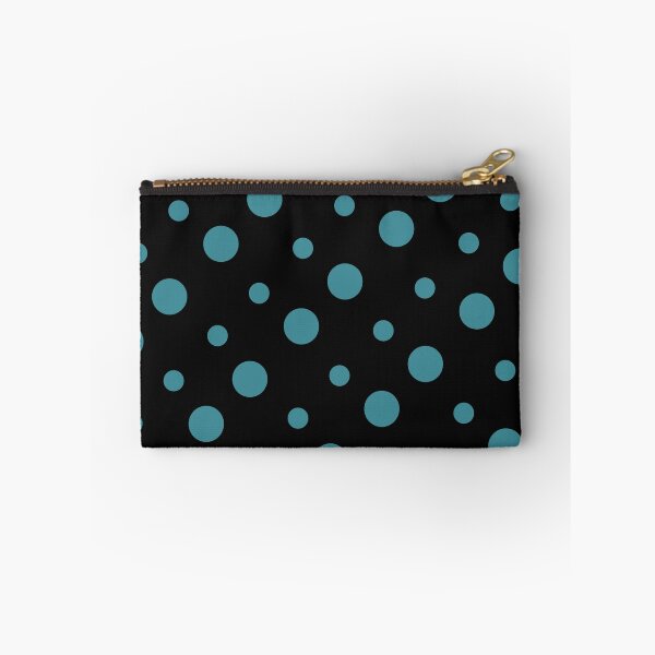 Item preview, Black and Aqua Polka Dot Pattern - Krylon 2022 Color of the Year Satin Rolling Surf designed and sold by ColorOfTheYears.