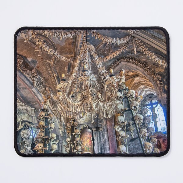 Item preview, Sedlec Ossuary Interior Photo Art, Skull Bone Church designed and sold by Sedlec Ossuary Project.