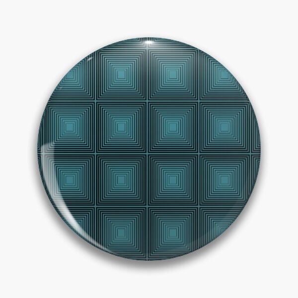 Item preview, Black and Aqua Reducing Square Mosaic Pattern - Krylon 2022 Color of the Year Satin Rolling Surf designed and sold by ColorOfTheYears.