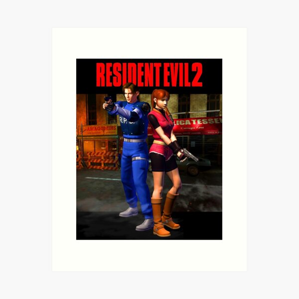 Steve and Claire Resident Evil CODE: Veronica Sticker for Sale by  ArklayGuy