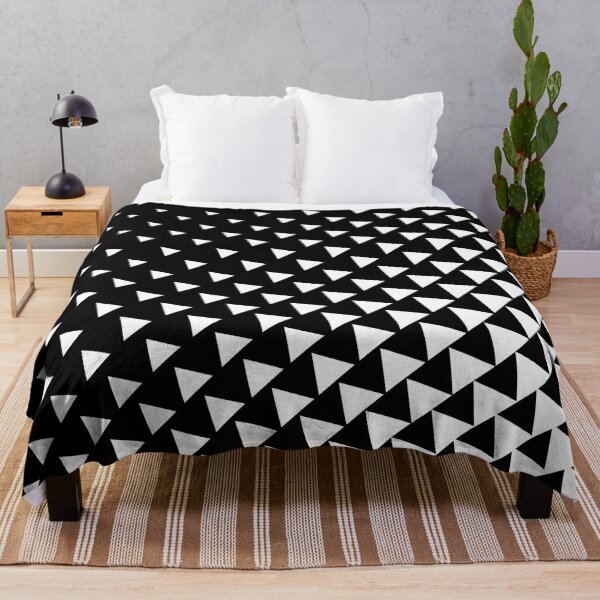 Item preview, Triangles black and white geometric pattern designed and sold by cutecrazytshirt.
