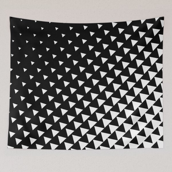 Item preview, Triangles black and white geometric pattern designed and sold by cutecrazytshirt.
