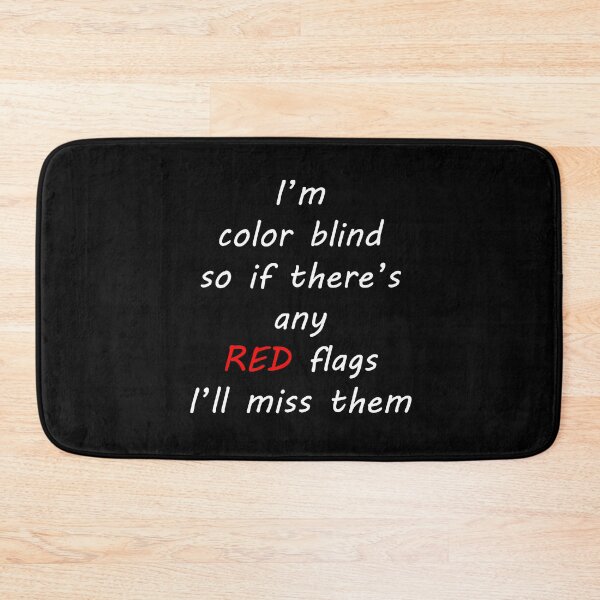 Item preview, funny color blind red flag designed and sold by tita74.