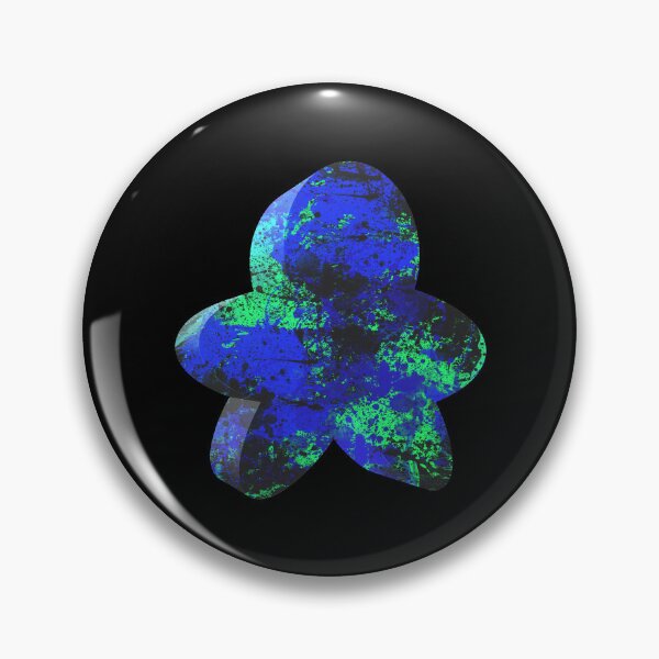 Item preview, Painted Meeple (Favorite Player Color • Paint Brush Paint Splatter Look) designed and sold by SassyClassyMe.