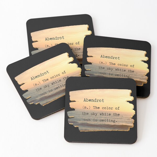 Item preview, Abendrot Word Definition designed and sold by CottageNaturals.