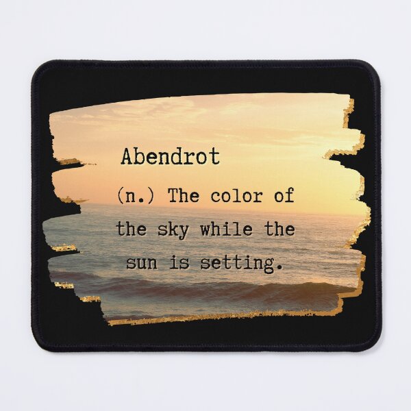 Item preview, Abendrot Word Definition designed and sold by CottageNaturals.