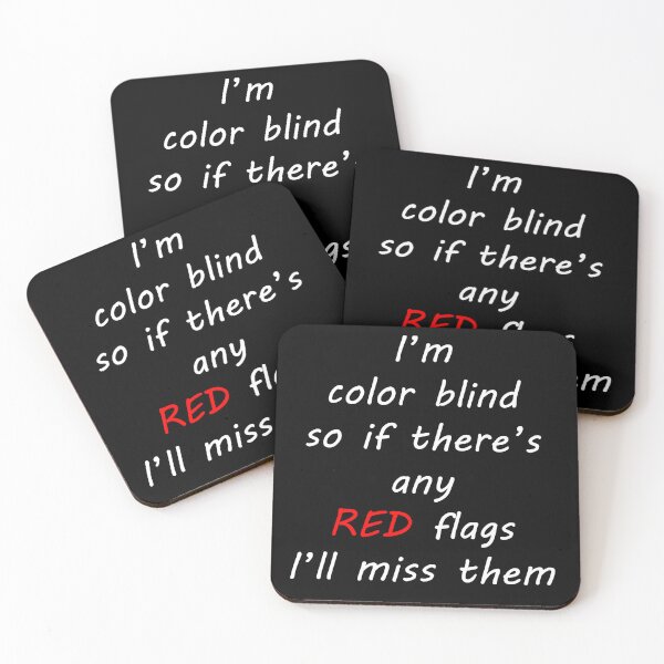 Item preview, funny color blind red flag designed and sold by tita74.