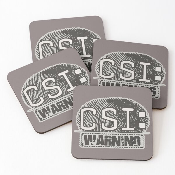 Item preview, CSI: Warning designed and sold by DeDesign Collective.