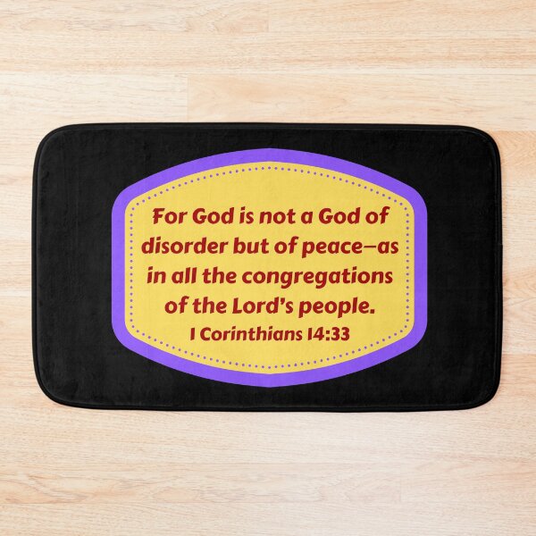 Artikelvorschau, Bible Verse 1 Corinthians 14:33 entworfen und verkauft von Prayingwarrior.