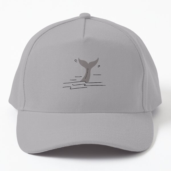 White Whale Baseball Hat - Dark Grey