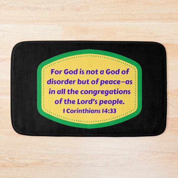 Artikelvorschau, Bible Verse 1 Corinthians 14:33 entworfen und verkauft von Prayingwarrior.