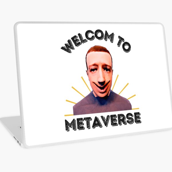 creepy mark zuckerberg metaverse memes Laptop Skin