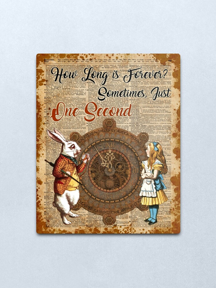 Alice In Wonderland Quote Vintage Dictionary Page Print Wall Art Picture Duchess 