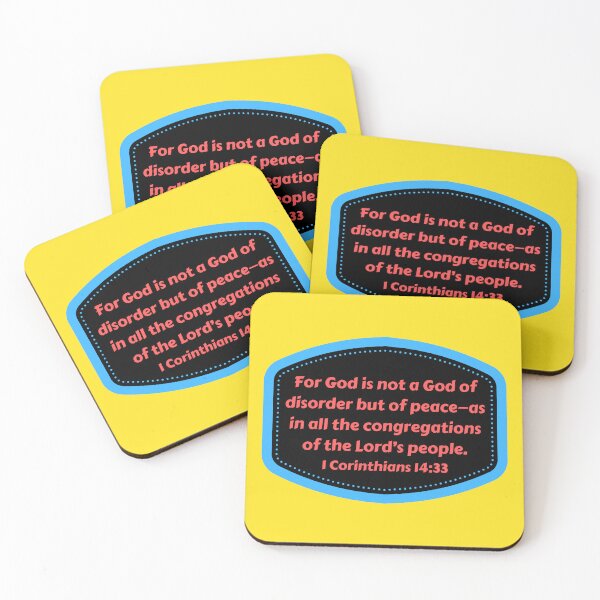 Item preview, Bible Verse 1 Corinthians 14:33 designed and sold by Prayingwarrior.