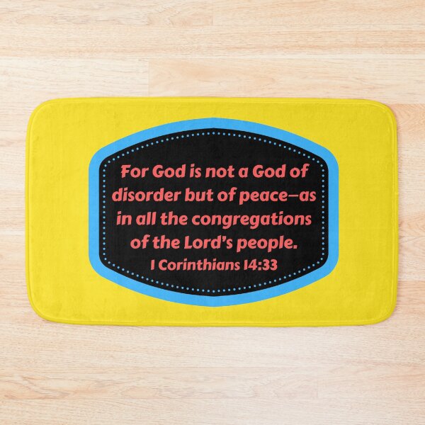 Artikelvorschau, Bible Verse 1 Corinthians 14:33 entworfen und verkauft von Prayingwarrior.