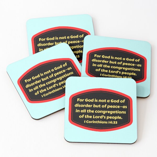 Item preview, Bible Verse 1 Corinthians 14:33 designed and sold by Prayingwarrior.