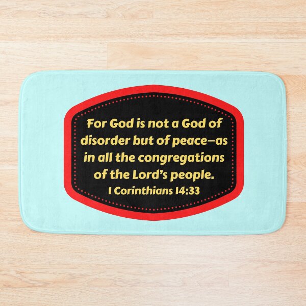 Artikelvorschau, Bible Verse 1 Corinthians 14:33 entworfen und verkauft von Prayingwarrior.