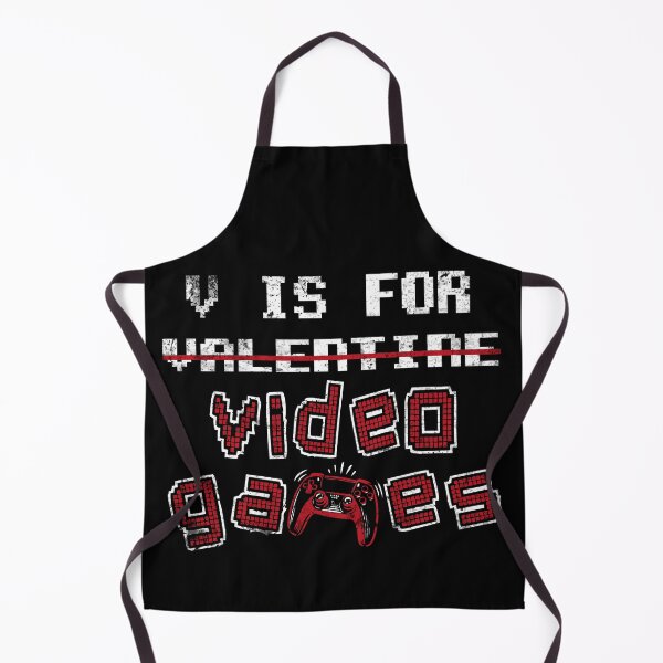 Item preview, V for Video Gaming Funny Vday Valentine's Day Console Gaming designed and sold by RedoneDesignART ⭐⭐⭐⭐⭐.