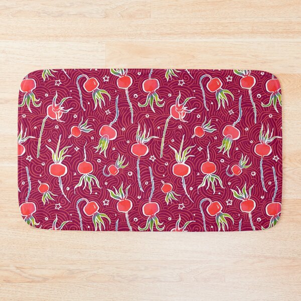 Item preview, Rose hips on deep red background designed and sold by Irina Ivanova.