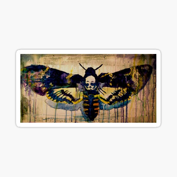 Death's Head Moth Sticker