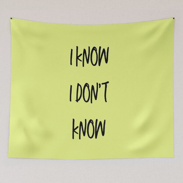 Item preview, I KNOW I DON'T KNOW designed and sold by PHILOSOPHY-SWAG.