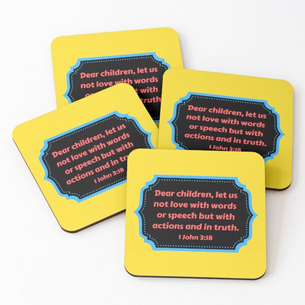 Item preview, Bible Verse 1 John 3:18 designed and sold by Prayingwarrior.