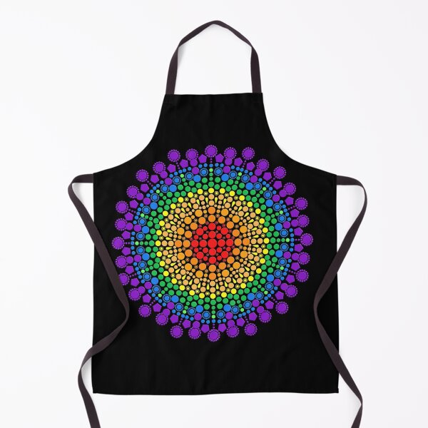 Item preview, LQBTQ Rainbow Mandala designed and sold by Curraleigh Crafts.
