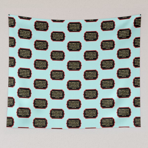 Item preview, Bible Verse 1 John 3:18 designed and sold by Prayingwarrior.