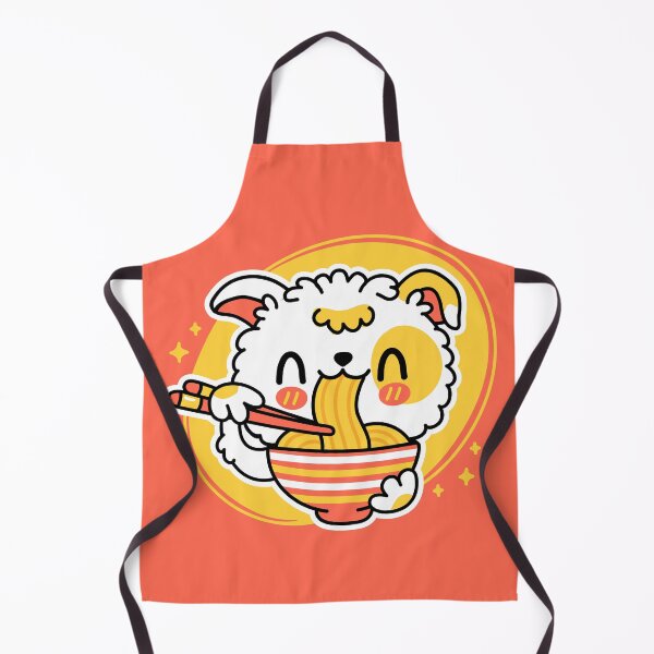 Item preview, Cute Dog Eating Ramen designed and sold by AnimalColors.